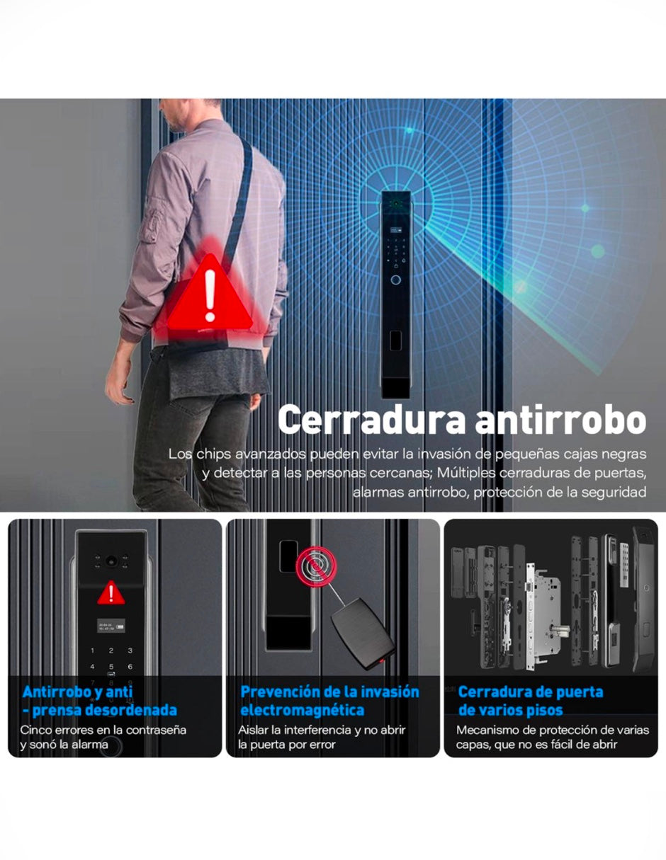 Cerradura reconocimiento facial Novara L9 Max