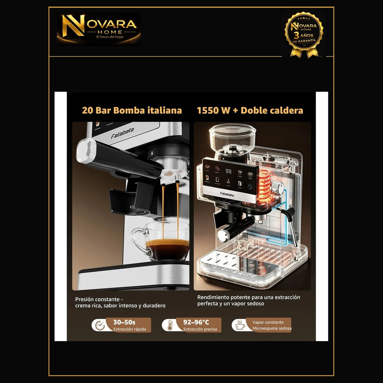 Cafetera Expresso semi automática