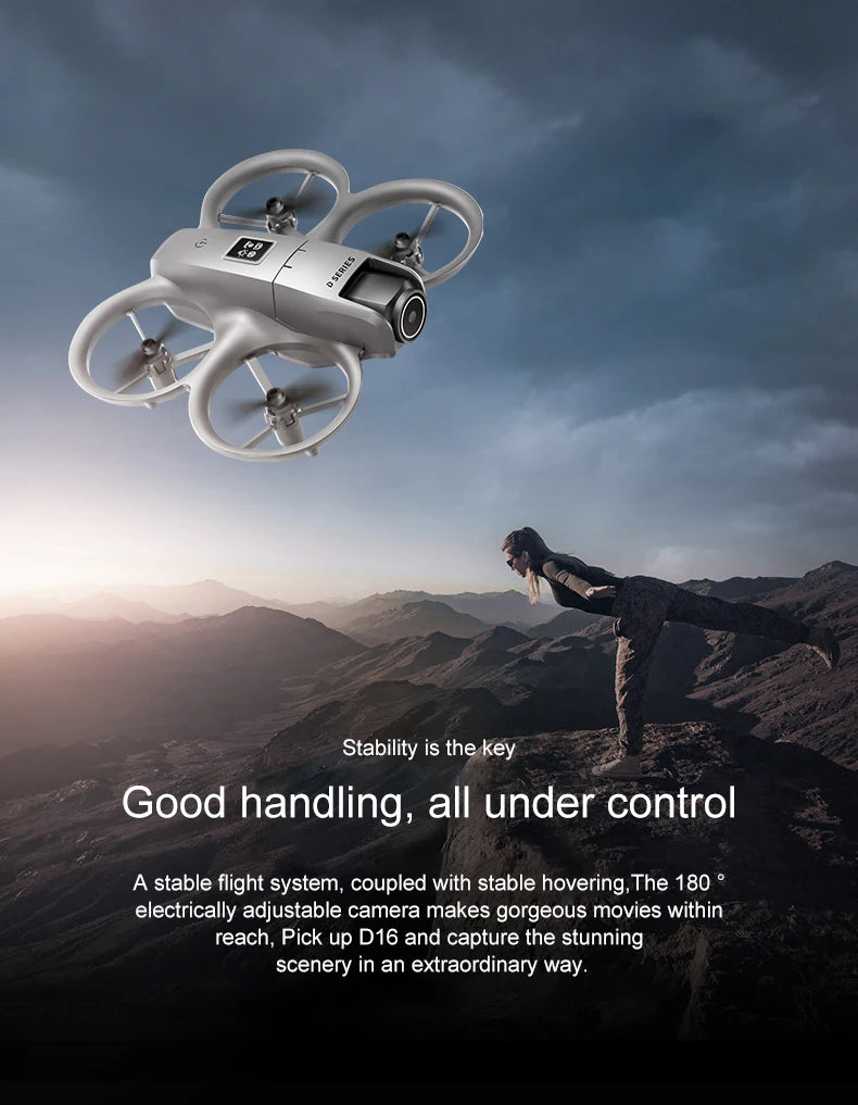 Mini drone D16 doble cámara