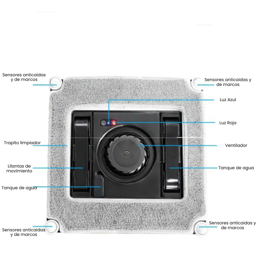 Robot limpiacristales Novara V10