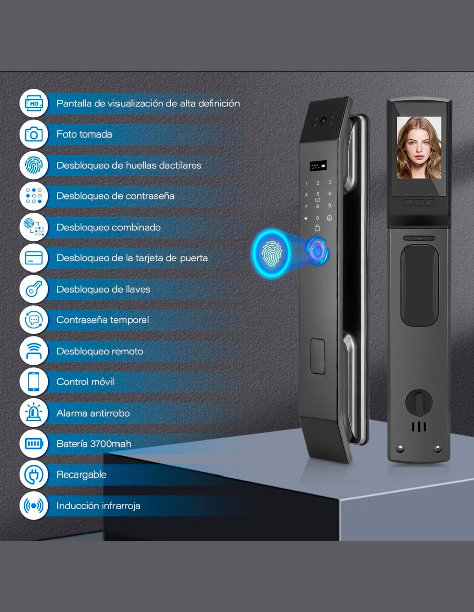 Cerradura reconocimiento facial Novara L9 Max