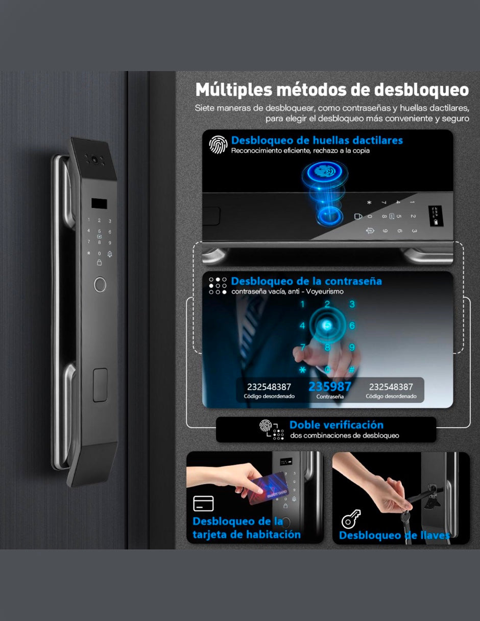 Cerradura reconocimiento facial Novara L9 Max