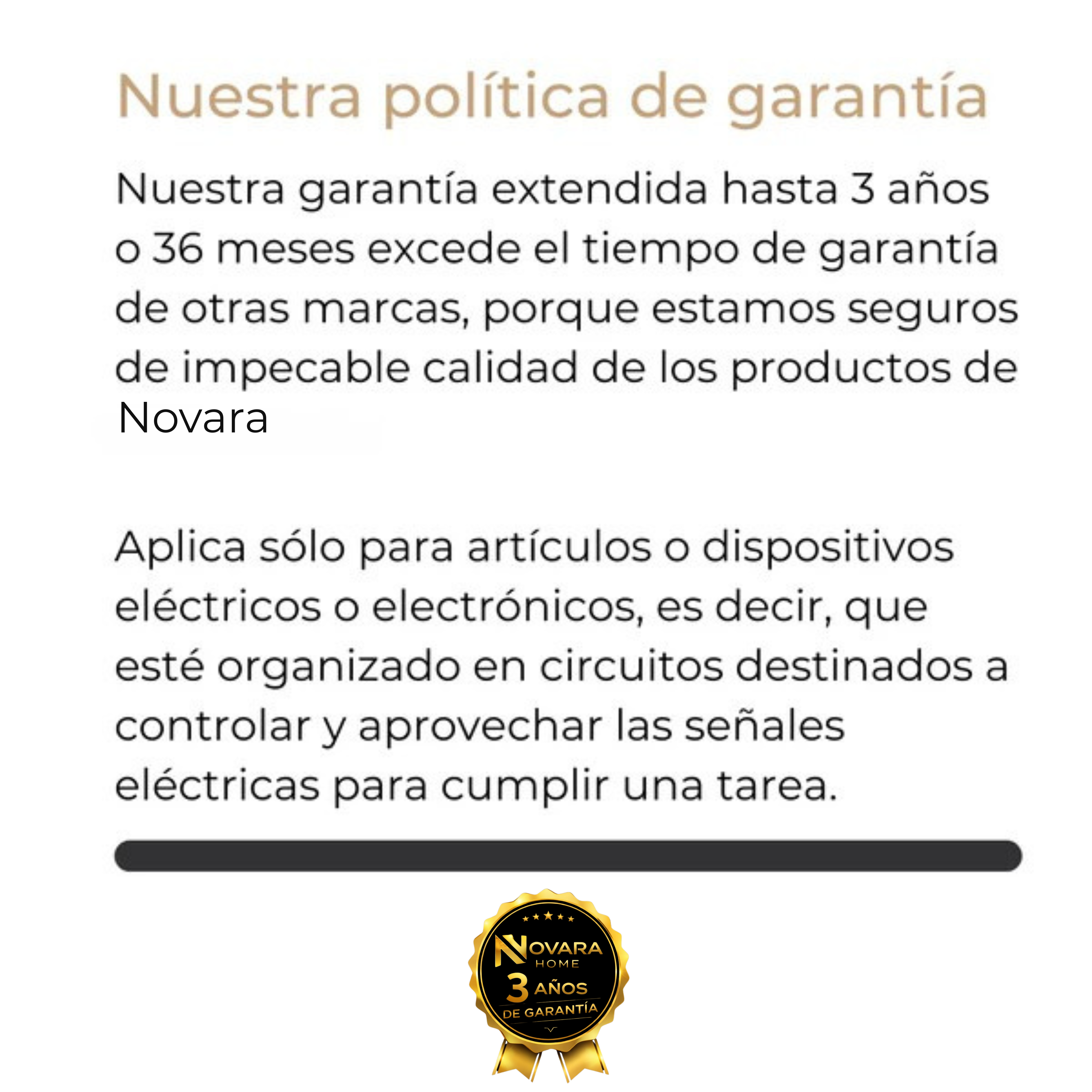 Extensión de Garantía por 3 años