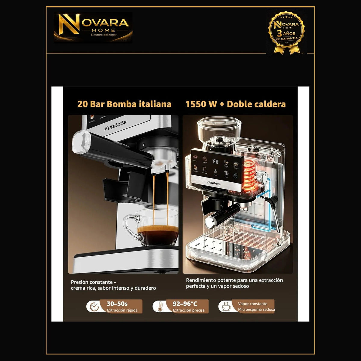 Cafetera Expresso semi automática
